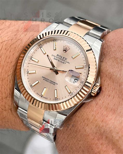 rose gold rolex totone|rolex datejust 41 rose gold.